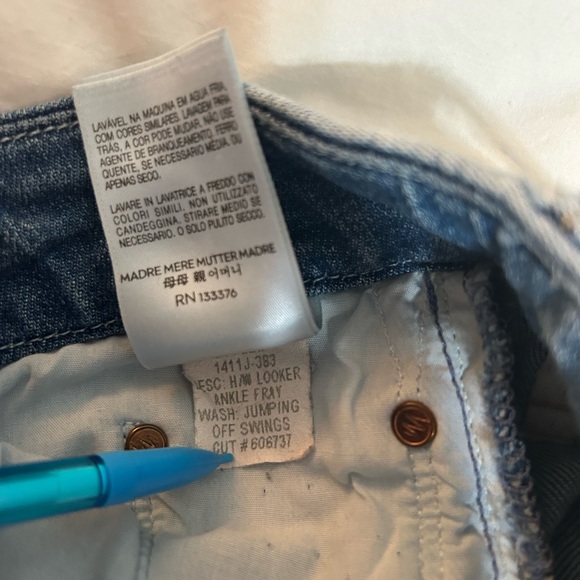 Mother HW looker ankle gray - jumping off swings - Picture 2 of 7